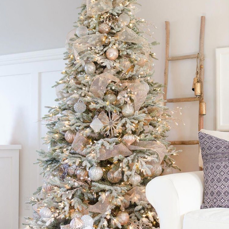 Дизайнерская Ель с Нежно-Розовым Декором Премиум Christmas Tree Pink and Silver Розовый пастельный Серебряный Дизайнерская Ель с Нежно-Розовым Декором Премиум Christmas Tree Pink and Silver Розовый пастельный Серебряный в Костроме | Loft Concept