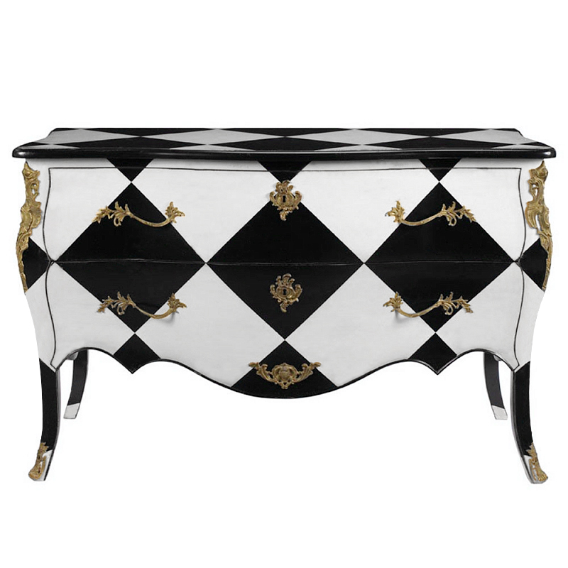 Комод ROMILLE COMMODE CHEST Бронза Черно-белый Комод ROMILLE COMMODE CHEST Бронза Черно-белый в Костроме | Loft Concept