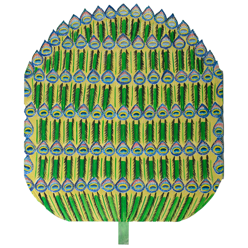Панно Wooden Peacock Feathers Зеленый Желтый Синий Мульти Панно Wooden Peacock Feathers Зеленый Желтый Синий Мульти в Костроме | Loft Concept