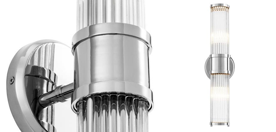 Бра Wall Lamp Claridges Double Nickel Бра Wall Lamp Claridges Double Nickel - Loft-Concept в Костроме
