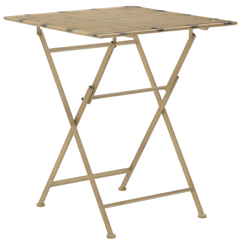 Приставной металлический складной стол Azra Metal Side Table Золотой Приставной металлический складной стол Azra Metal Side Table Золотой в Костроме | Loft Concept
