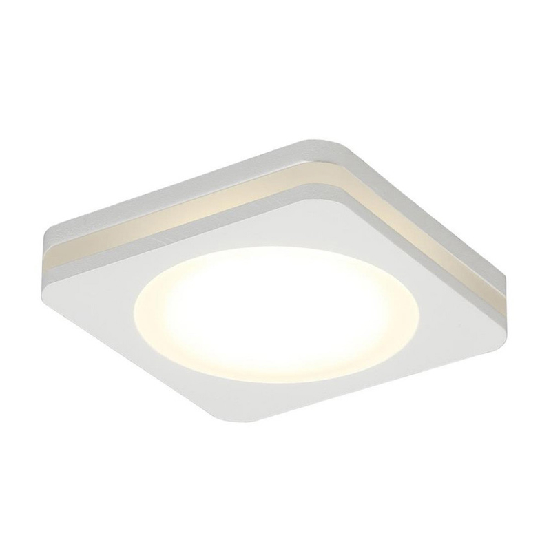 Белый квадратный спот Embedded Light Белый Белый квадратный спот Embedded Light Белый в Костроме | Loft Concept