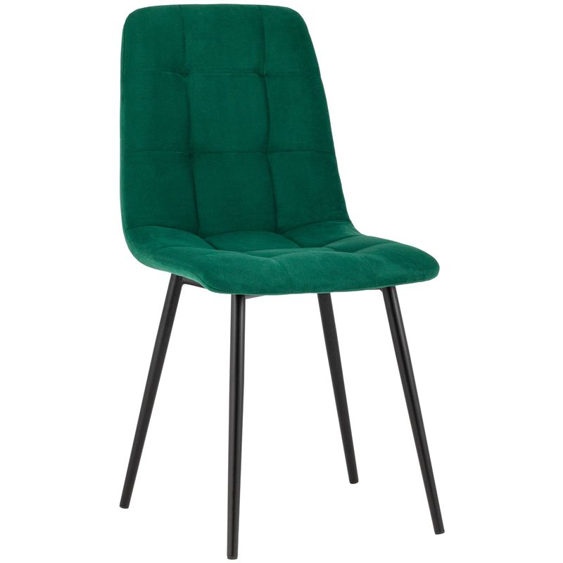 Стул NANCY S-2 Chair Изумрудный Велюр Изумрудный Черный Стул NANCY S-2 Chair Изумрудный Велюр Изумрудный Черный в Костроме | Loft Concept