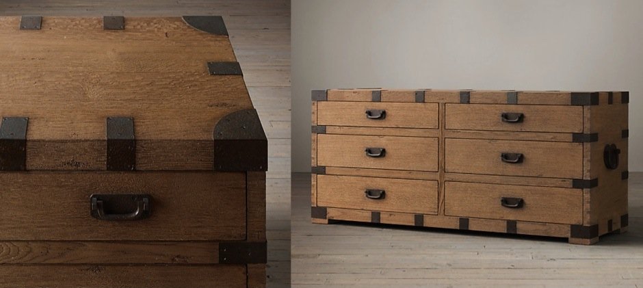 Комод в винтажном стиле Vintage Antique Oak Wide Комод в винтажном стиле Vintage Antique Oak Wide - Loft-Concept в Костроме
