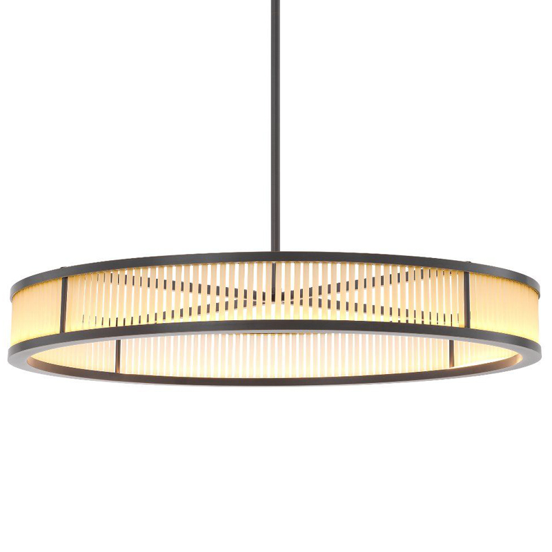 Люстра Eichholtz Chandelier Thibaud L Bronze Темная бронза Белое матовое стекло Люстра Eichholtz Chandelier Thibaud L Bronze Темная бронза Белое матовое стекло в Костроме | Loft Concept