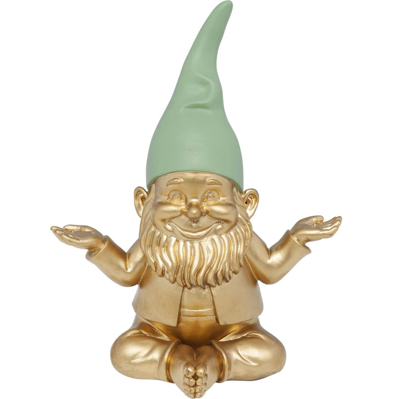 Статуэтка Golden Meditating Gnome Золотой Статуэтка Golden Meditating Gnome Золотой в Костроме | Loft Concept