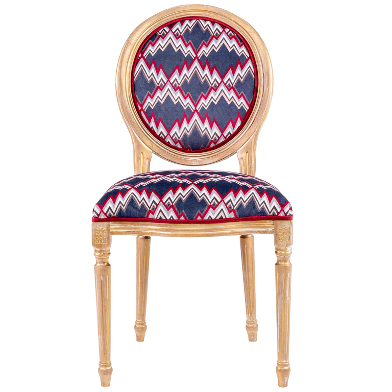 Стул Ikat Pattern с золотой патиной Золотой Мульти Стул Ikat Pattern с золотой патиной Золотой Мульти в Костроме | Loft Concept