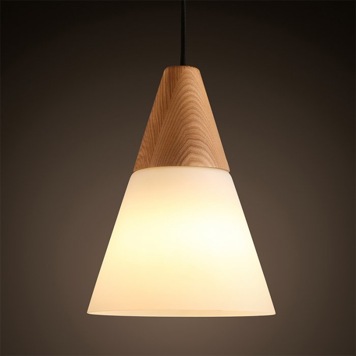 Подвесной светильник Opaque Light Middle Белый дуб Белый Подвесной светильник Opaque Light Middle Белый дуб Белый в Костроме | Loft Concept