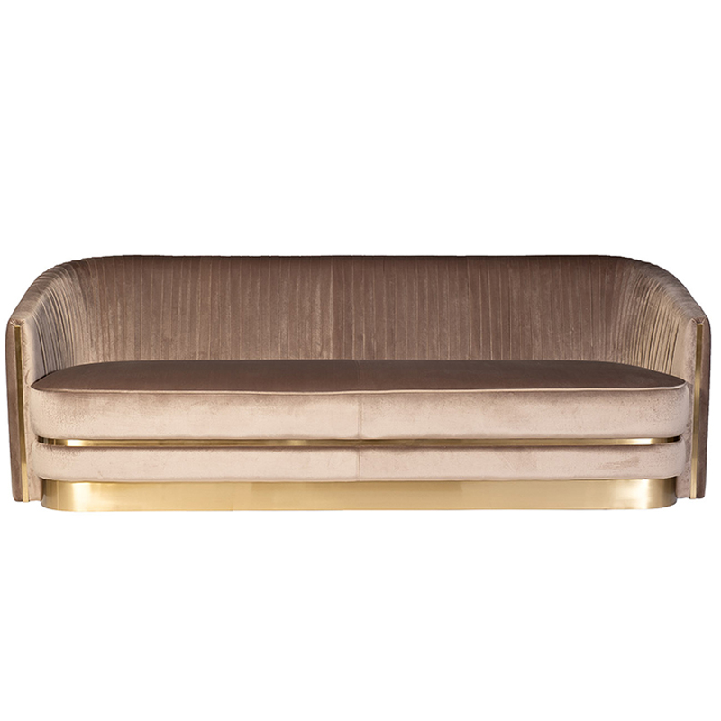Диван трехместный велюр Bolger sofa three-seater velvet Дымчатая Роза Диван трехместный велюр Bolger sofa three-seater velvet Дымчатая Роза в Костроме | Loft Concept