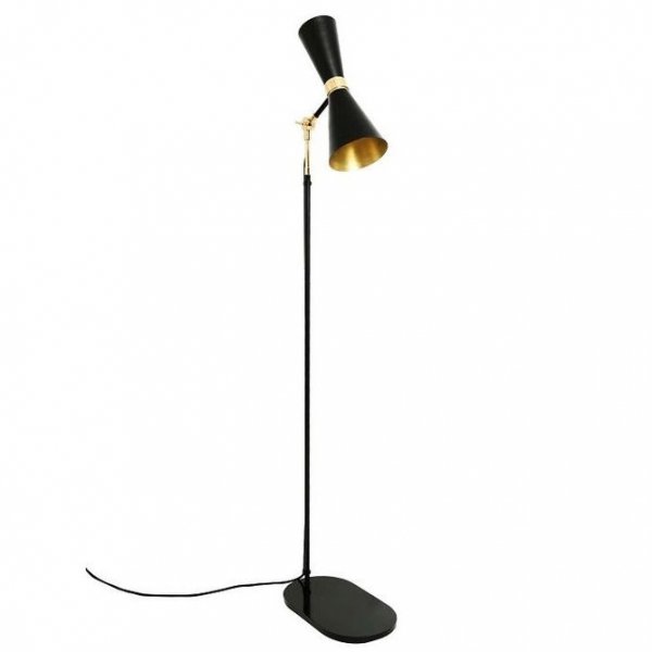 Торшер Delightfull Cairo Floor Lamp Глянцевое золото Черный Торшер Delightfull Cairo Floor Lamp Глянцевое золото Черный в Костроме | Loft Concept