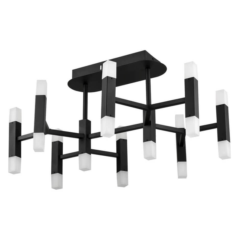 Потолочный светильник Rigor & Conciseness Lighting Angular Plafond Black d66 Белый Черный Потолочный светильник Rigor & Conciseness Lighting Angular Plafond Black d66 Белый Черный в Костроме | Loft Concept