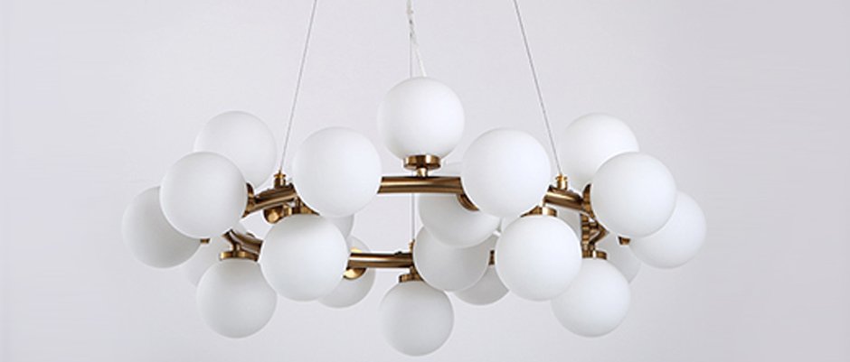 Люстра Milk Bubble Round Chandelier - фото №1