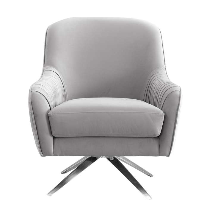 Кресло вращающееся Mistic Armchair Светло-серый Нержавеющая сталь Кресло вращающееся Mistic Armchair Светло-серый Нержавеющая сталь в Костроме | Loft Concept