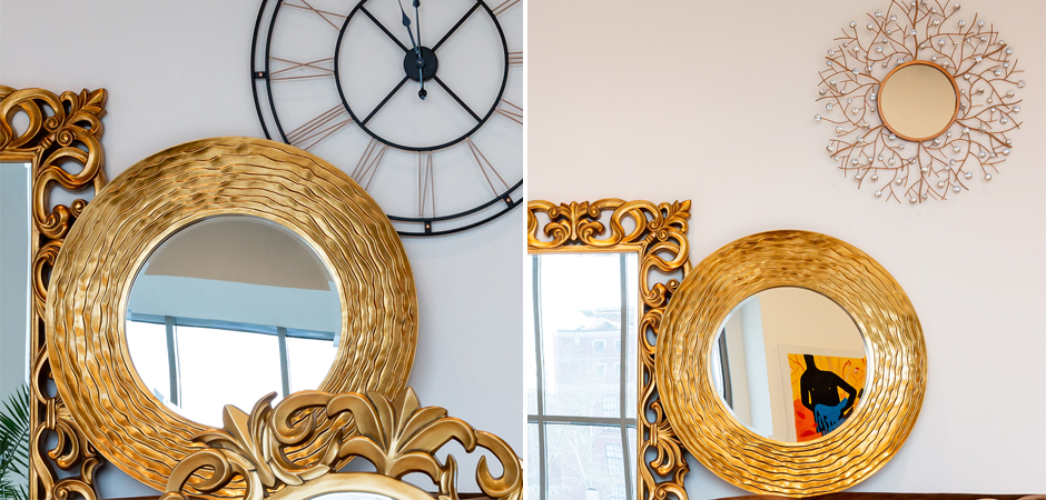 Зеркало Golden Waves Mirror Зеркало Golden Waves Mirror - Loft-Concept в Костроме