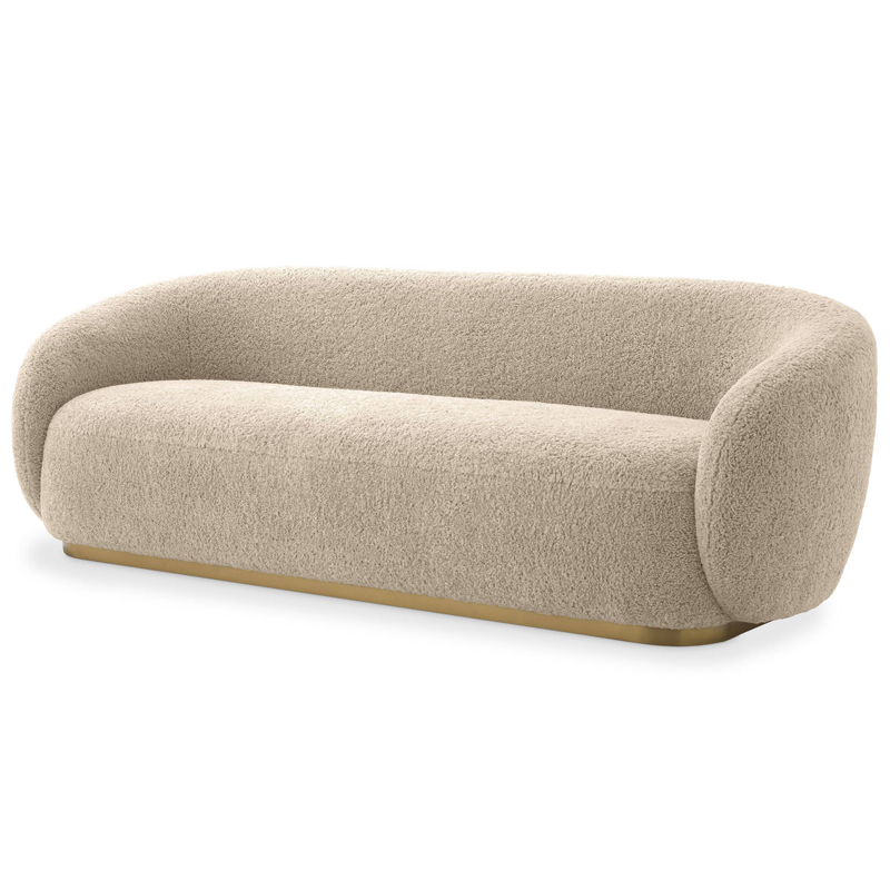 Диван Eichholtz Sofa Brice Sand Песочный Латунь Диван Eichholtz Sofa Brice Sand Песочный Латунь в Костроме | Loft Concept