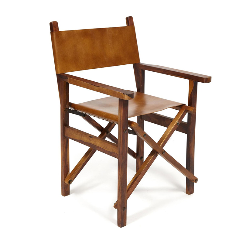 Кресло Buffalo Leather folding armchair Коричневый винтаж Кресло Buffalo Leather folding armchair Коричневый винтаж в Костроме | Loft Concept