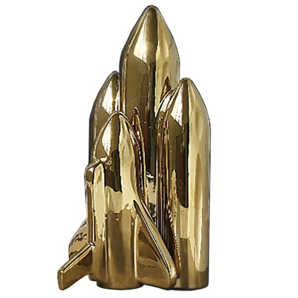 Статуэтка SELETTI gold rocket Глянцевое золото Статуэтка SELETTI gold rocket Глянцевое золото в Костроме | Loft Concept