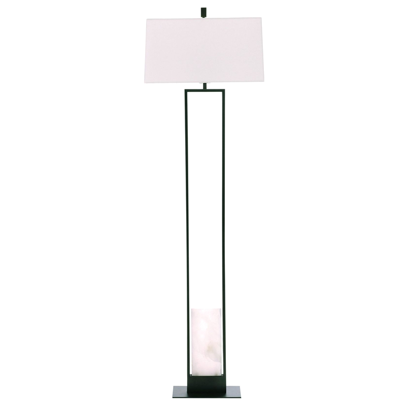 Торшер Arteriors MARKHAM FLOOR LAMP Бронза Белый Черный Торшер Arteriors MARKHAM FLOOR LAMP Бронза Белый Черный в Костроме | Loft Concept