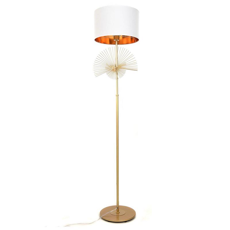 Торшер Genoveva Floor lamp white Белый Золотой Торшер Genoveva Floor lamp white Белый Золотой в Костроме | Loft Concept