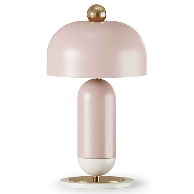 Meet Table lamp pink Розовый пастельный Латунь Meet Table lamp pink Розовый пастельный Латунь в Костроме | Loft Concept