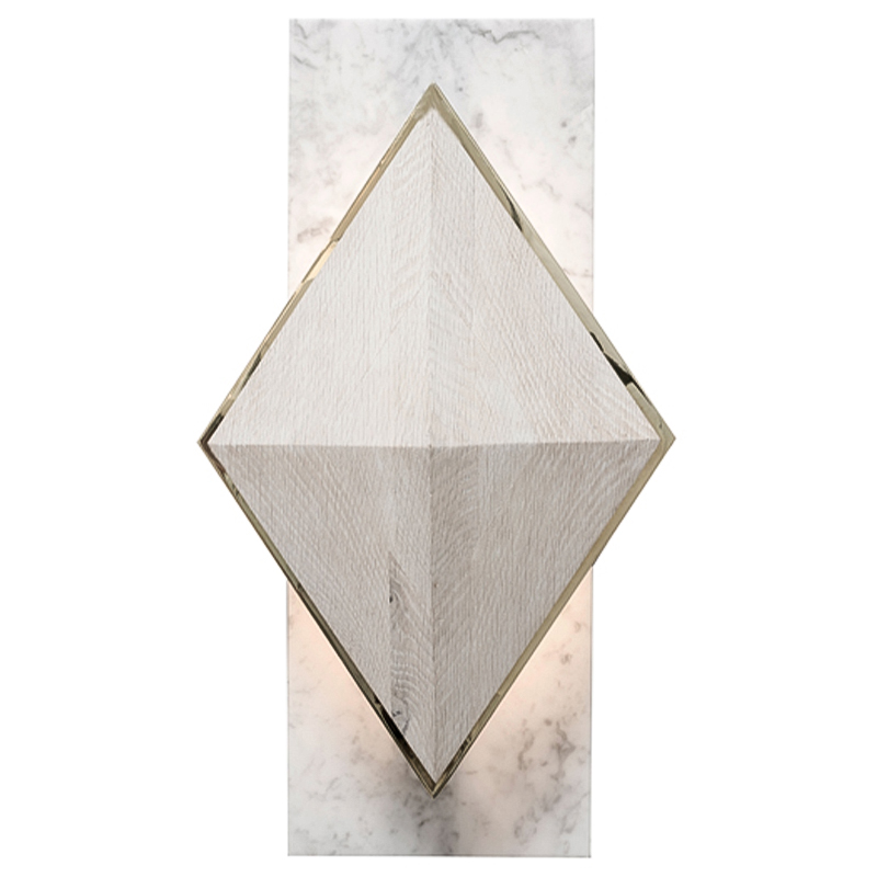Бра Susan Hornbeak INES SCONCE Белый Мрамор Bianco Белый Глянцевое золото в Костроме | Loft Concept 