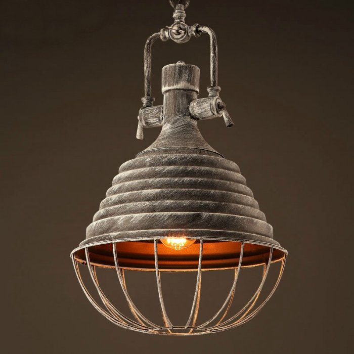 Подвесной светильник Retrika Grey Pendant Серый Подвесной светильник Retrika Grey Pendant Серый в Костроме | Loft Concept
