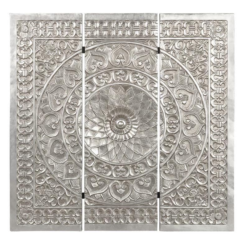 Панно Silver Patterns Серебряный Панно Silver Patterns Серебряный в Костроме | Loft Concept