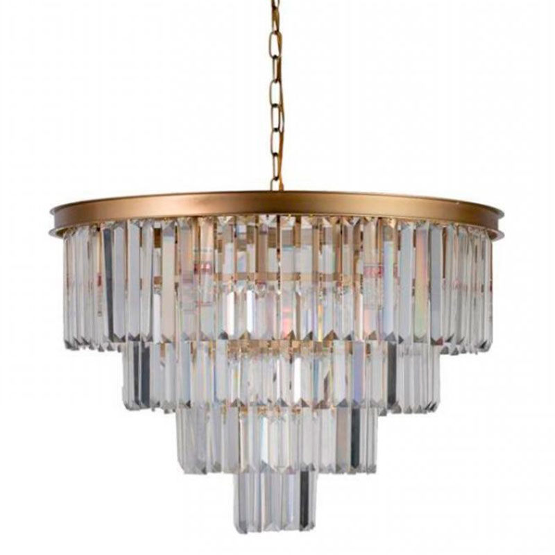 Круглая Люстра RH 1920s Odeon GOLD iron Four Layers Серое Прозрачное диаметр 60 см Золотой Прозрачное Стекло Круглая Люстра RH 1920s Odeon GOLD iron Four Layers Серое Прозрачное диаметр 60 см Золотой Прозрачное Стекло в Костроме | Loft Concept