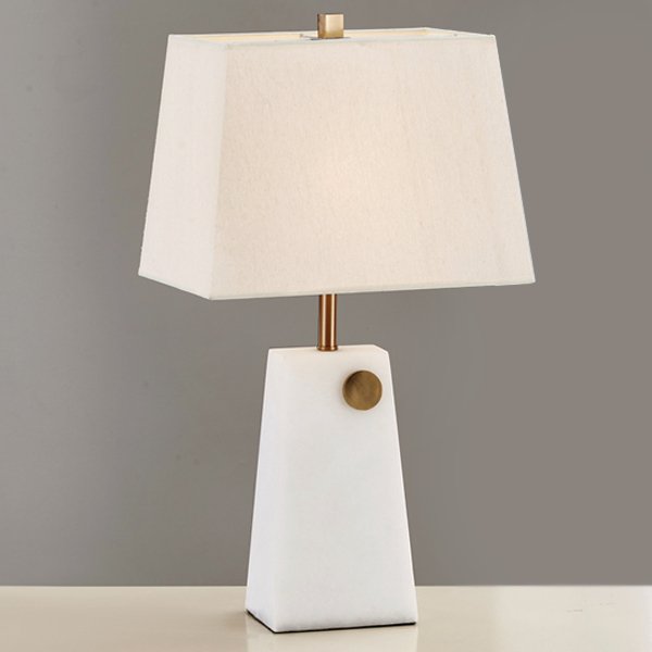 Настольная лампа Table lamp marble White Белый Настольная лампа Table lamp marble White Белый в Костроме | Loft Concept