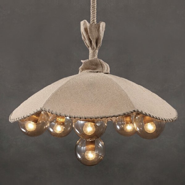 Люстра Loft Pendant Lamp Glass & Linen Bouquet Люстра Loft Pendant Lamp Glass & Linen Bouquet в Костроме | Loft Concept