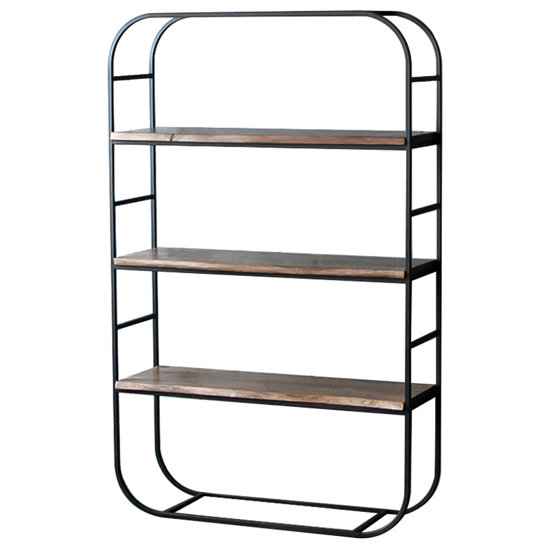 Стеллаж Holman Industrial Metal Rust Rack Черный Коричневый Стеллаж Holman Industrial Metal Rust Rack Черный Коричневый в Костроме | Loft Concept