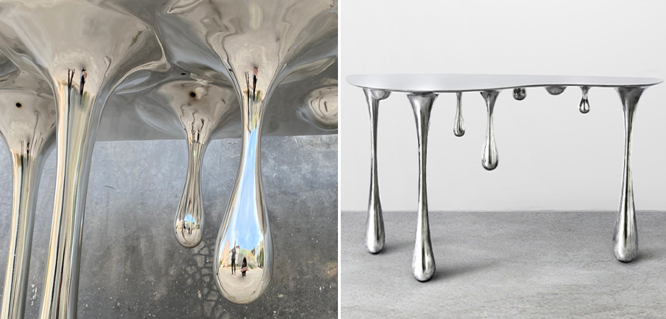Дизайнерская Консоль Melting Silver Console Zhipeng Tan Дизайнерская Консоль Melting Silver Console Zhipeng Tan - Loft-Concept в Костроме