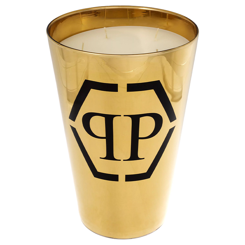 Свеча Philipp Plein Candle Empire Gold XL Золотой Белый Черный Свеча Philipp Plein Candle Empire Gold XL Золотой Белый Черный в Костроме | Loft Concept