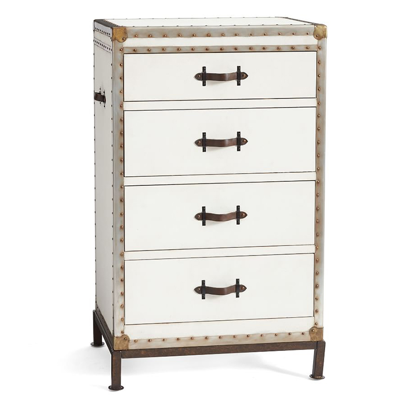 Комод в винтажном стиле Vintage Chests Mini Белый Белый Коричневый Комод в винтажном стиле Vintage Chests Mini Белый Белый Коричневый в Костроме | Loft Concept