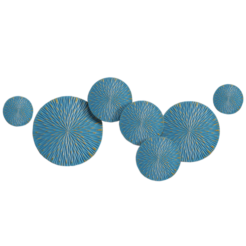 Арт-объект на стену Blue Discs Голубой Арт-объект на стену Blue Discs Голубой в Костроме | Loft Concept