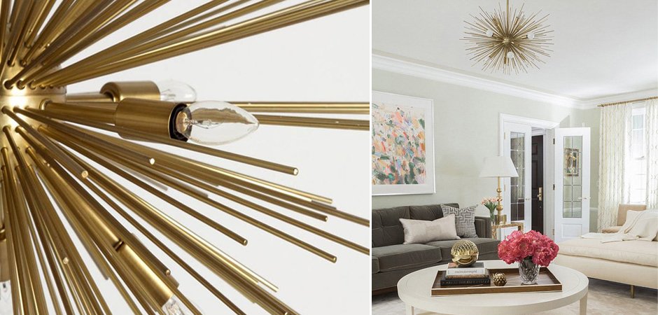 Люстра ASTRA Chandelier Sputnik Brass Люстра ASTRA Chandelier Sputnik Brass - Loft-Concept в Костроме