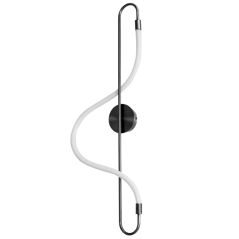 Светодиодное Бра Knot Lihgt Черное Черный Белый Светодиодное Бра Knot Lihgt Черное Черный Белый в Костроме | Loft Concept