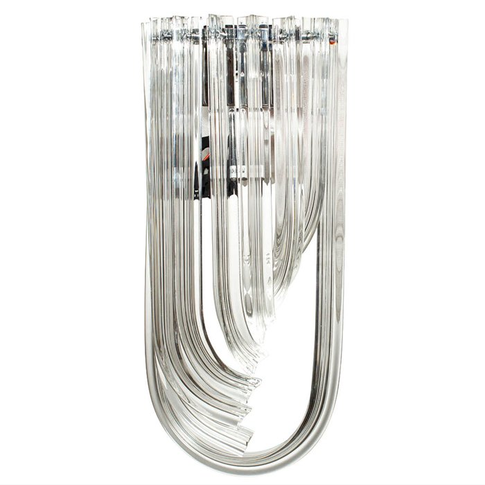 Бра Eichholtz Wall Lamp Greco II Прозрачное Стекло Хром Бра Eichholtz Wall Lamp Greco II Прозрачное Стекло Хром в Костроме | Loft Concept
