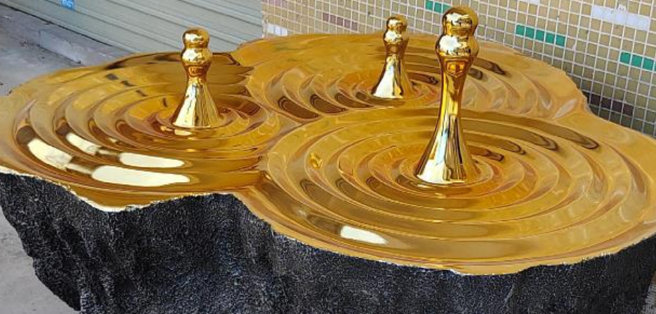Дизайнерский Кофейный стол Golden Drops Coffee Table Дизайнерский Кофейный стол Golden Drops Coffee Table - Loft-Concept в Костроме