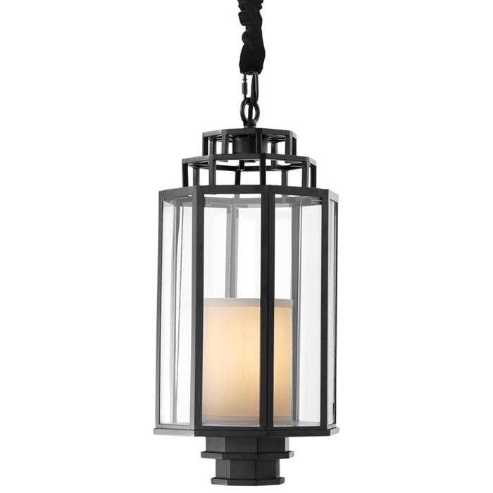 Люстра Lantern Monticello S Черный Прозрачное Стекло Кремовый Люстра Lantern Monticello S Черный Прозрачное Стекло Кремовый в Костроме | Loft Concept