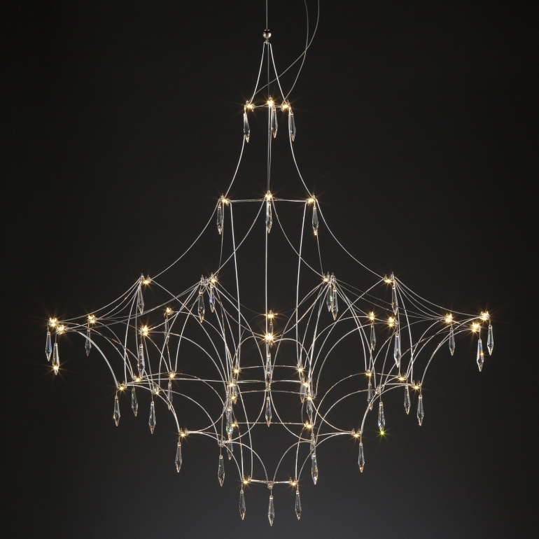 Люстра Mira Quasar Suspension Lamp Прозрачный Никель Люстра Mira Quasar Suspension Lamp Прозрачный Никель в Костроме | Loft Concept