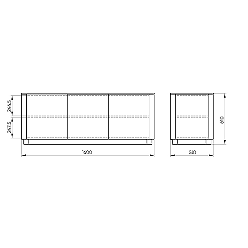 Тумба белая с 3-мя дверцами Tammi  в Костроме