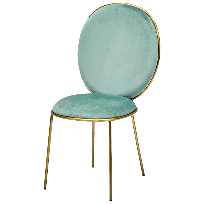 Стул STAY Chair Mint Мятный Глянцевое золото Стул STAY Chair Mint Мятный Глянцевое золото в Костроме | Loft Concept