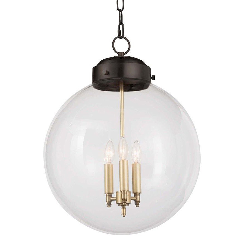 Подвесной светильник Conor Globe Hanging lamp Black Черный Прозрачный (Transparent) Подвесной светильник Conor Globe Hanging lamp Black Черный Прозрачный (Transparent) в Костроме | Loft Concept