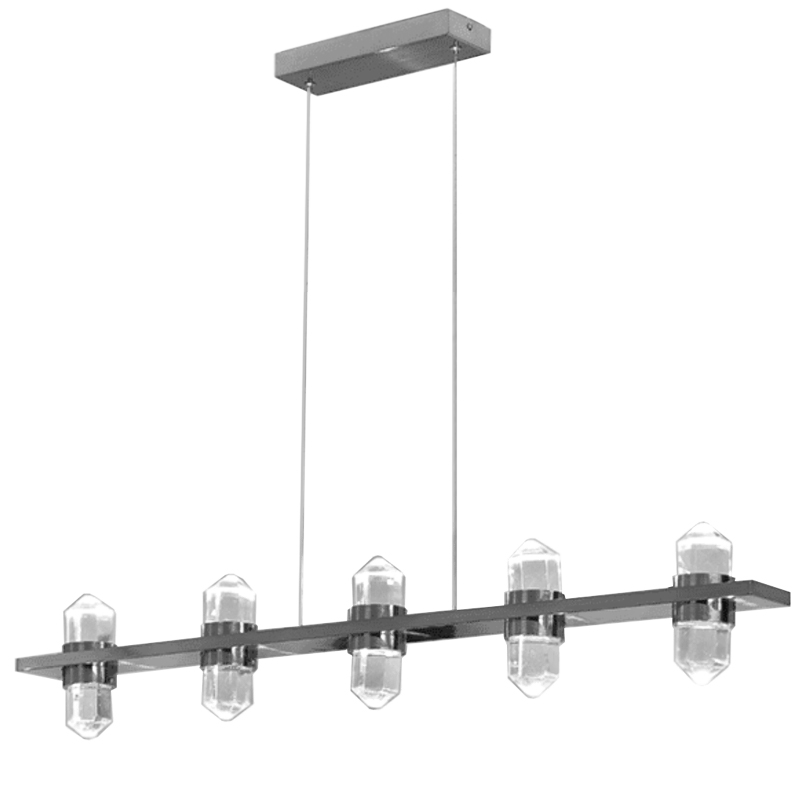 Люстра large Crystal Line Chromium Хром Прозрачный Люстра large Crystal Line Chromium Хром Прозрачный в Костроме | Loft Concept