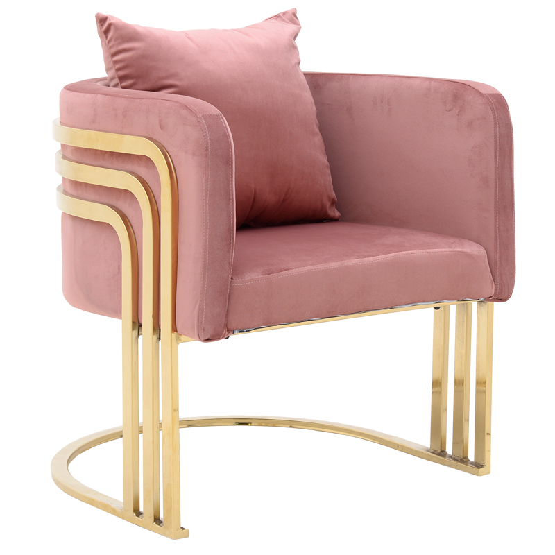 Кресло Custodia Armchair Pink Розовый Глянцевое золото Кресло Custodia Armchair Pink Розовый Глянцевое золото в Костроме | Loft Concept