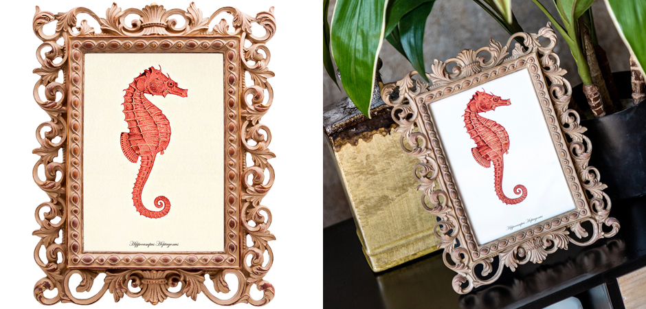 Постер Red Seahorse Poster Постер Red Seahorse Poster - Loft-Concept в Костроме