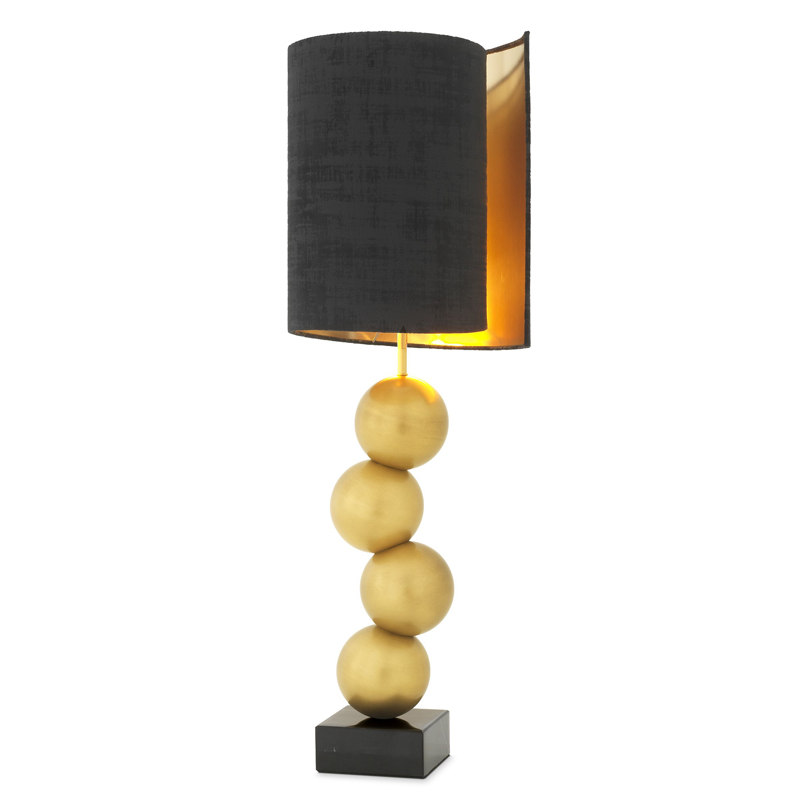 Настольная лампа Eichholtz Table Lamp Aerion Brass Черный Латунь Античная полированная Черный Мрамор Nero Настольная лампа Eichholtz Table Lamp Aerion Brass Черный Латунь Античная полированная Черный Мрамор Nero в Костроме | Loft Concept