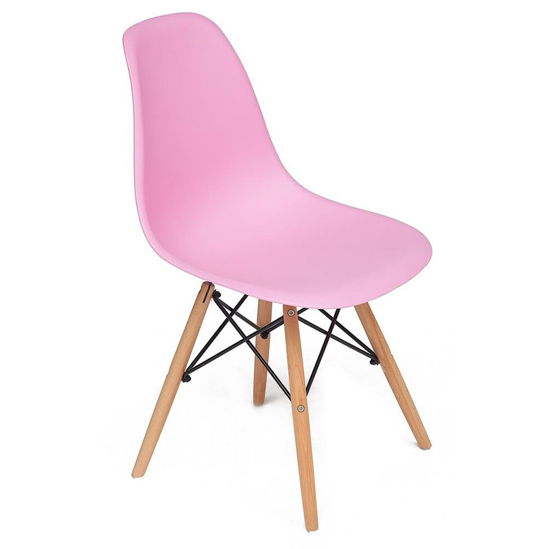 Стул DSW pink Розовый Древесина Стул DSW pink Розовый Древесина в Костроме | Loft Concept