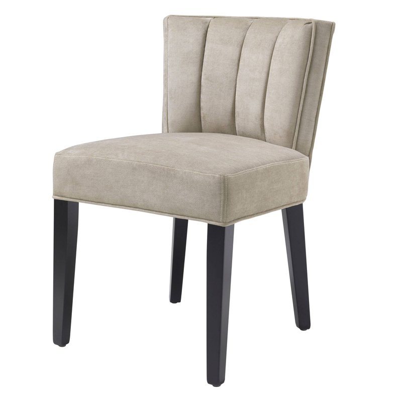 Стул Eichholtz Dining Chair Windhaven Greige Бежево-серый Черный Стул Eichholtz Dining Chair Windhaven Greige Бежево-серый Черный в Костроме | Loft Concept